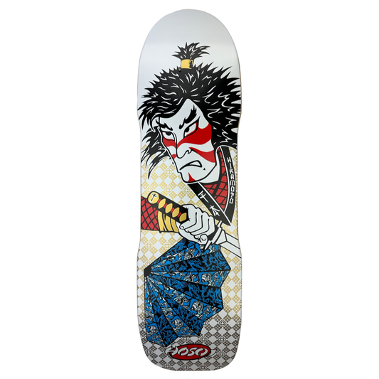 Hosoi Skateboards- Lonny Hiramoto Samurai Deck 9"x32.5" - White