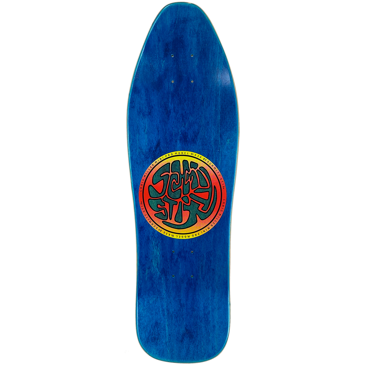 Schmitt Stix Chris Miller Cat Bird 9.5 x 30 — Blue stain deck top