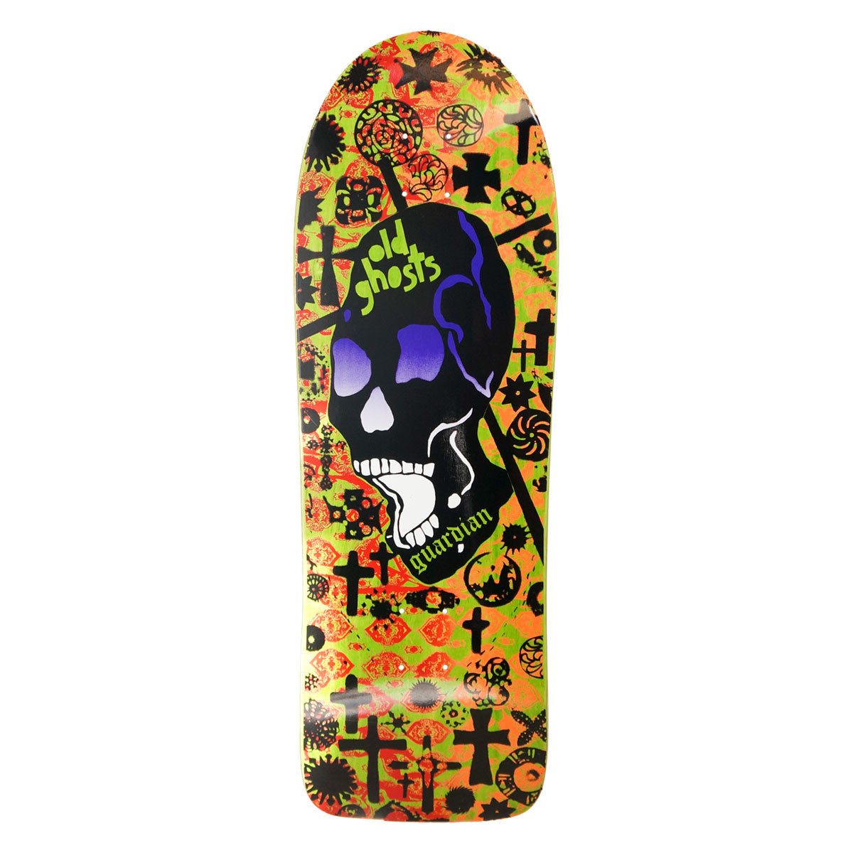 Vision Old Ghost Modern Concave Deck - 10"x30.25" Lime Stain/Red