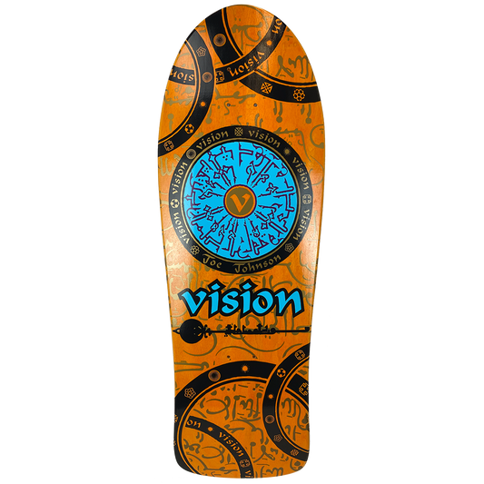 Vision Joe Johnson Hieroglyphics Deck 10.25"x30.75" Orange Stain