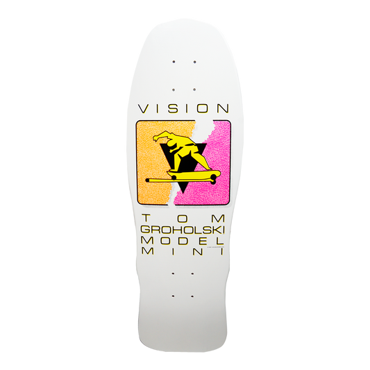 Vision Groholski Hurricane Mini Deck - 9.5" x 29.125" White