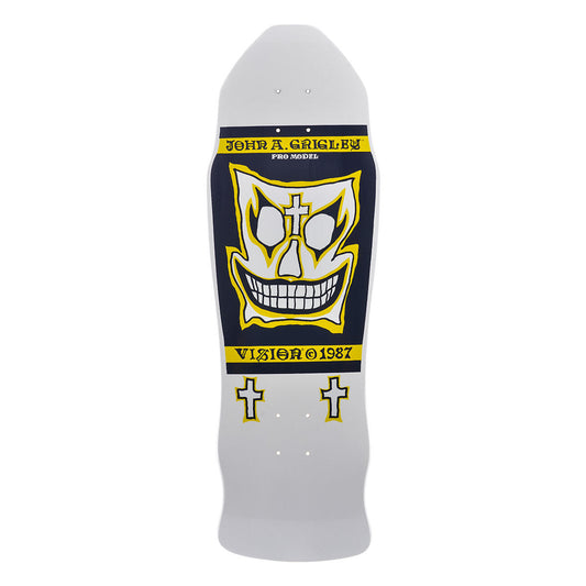 Vision Grigley I Deck - 9.5"x30" White/Yellow