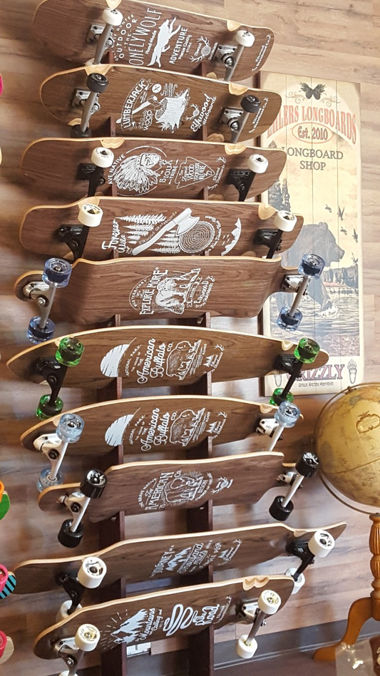 Custom Longboard and skateboard graphics