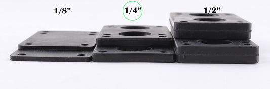 1/4" Rubber Risers