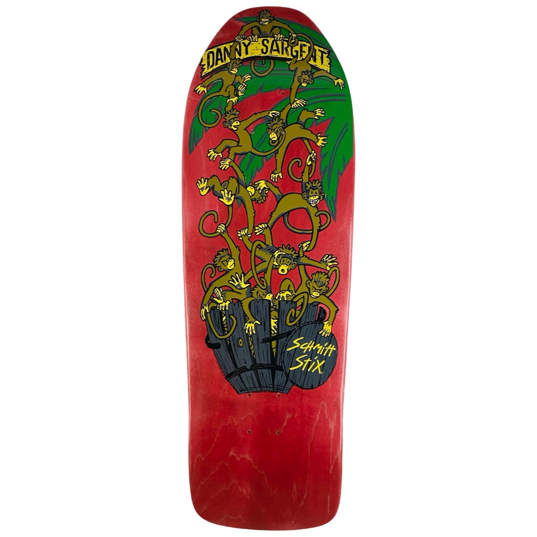 Schmitt Stix Danny Sargent Barrel of Monkeys Deck - Red Stain