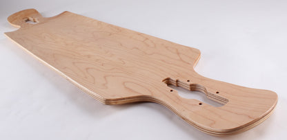 42" x 9.5" Drop Through Double Kick Blank Deck