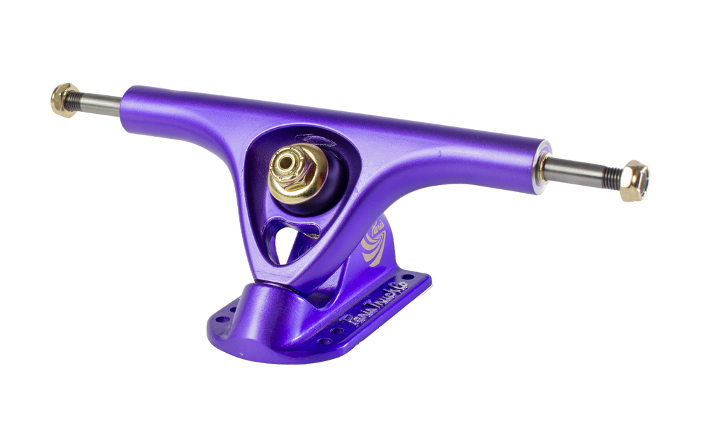 V3 Hollow Lite 180mm 50º Longboard Trucks Purple Satin