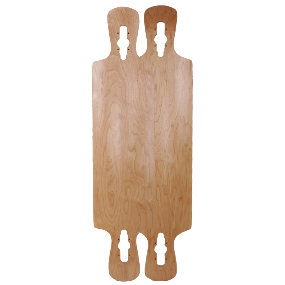 42" x 9.5" Drop Through Double Kick Blank Deck