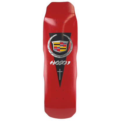 Hosoi Skateboards Cadillac Deck- 9.25"x32.5" - Red
