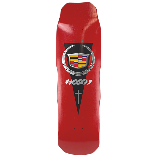 Hosoi Skateboards Cadillac Deck- 9.25"x32.5" - Red