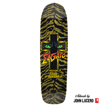 Hosoi Skateboards Cat Eyes Deck– 8.75"x32.75" - Army Stain