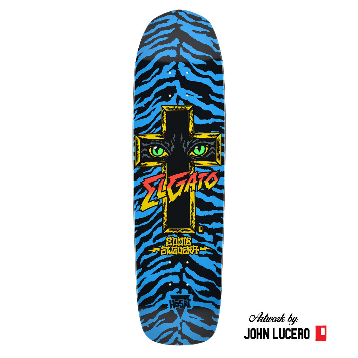 Hosoi Skateboards Cat Eyes Deck– 8.75"x32.75" - Blue Dip