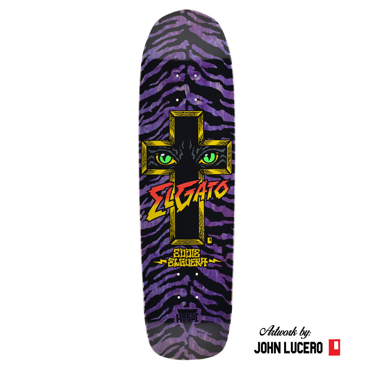 Hosoi Skateboards Cat Eyes Deck– 8.75"x32.75" - Purple Stain