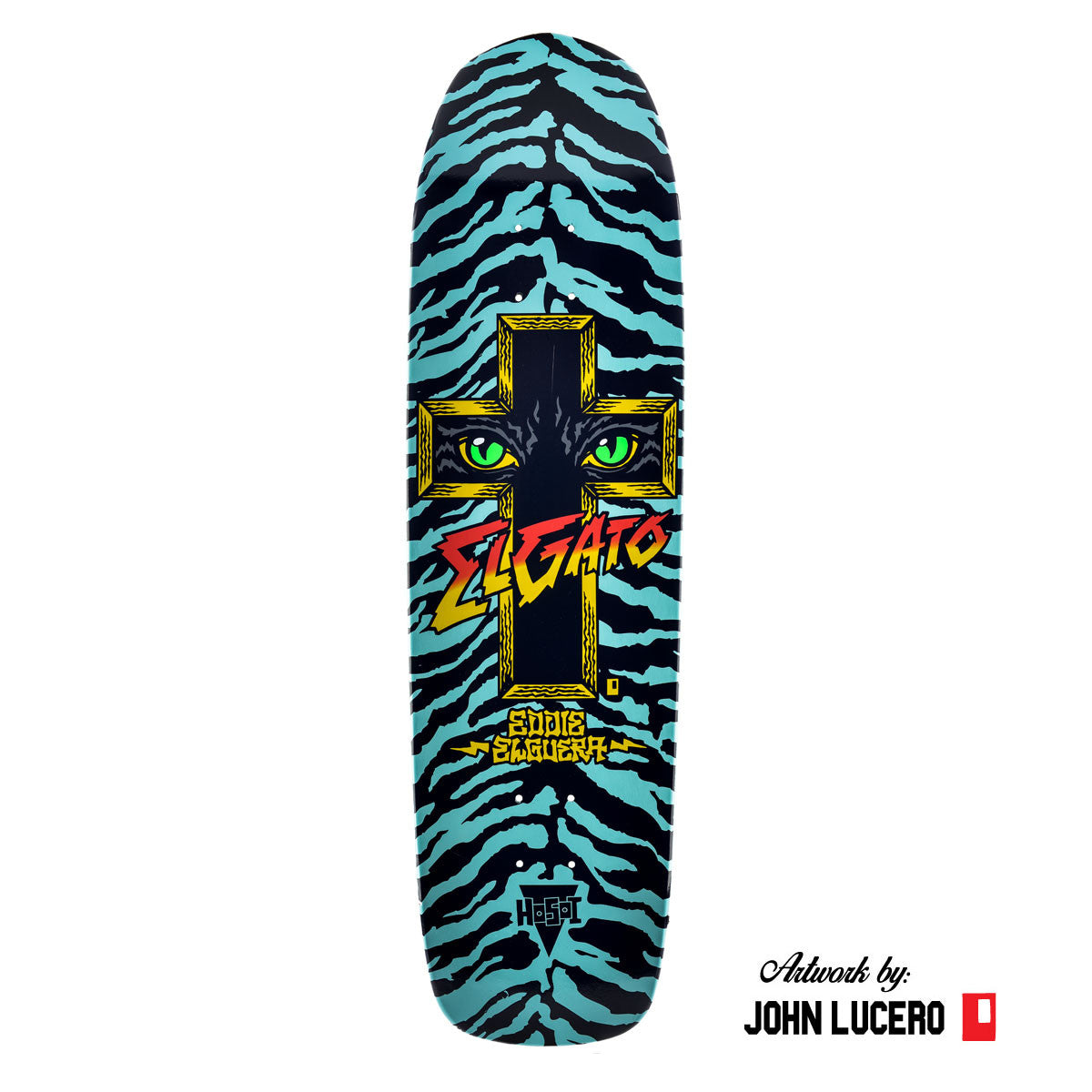 Hosoi Skateboards Cat Eyes Deck– 8.75"x32.75" - Turquoise