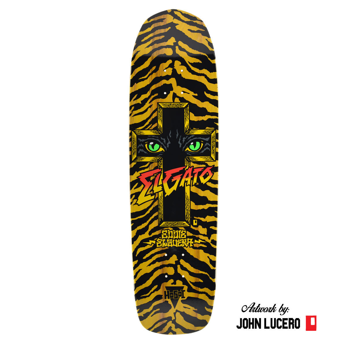 Hosoi Skateboards Cat Eyes Deck– 8.75"x32.75" - Yellow Stain