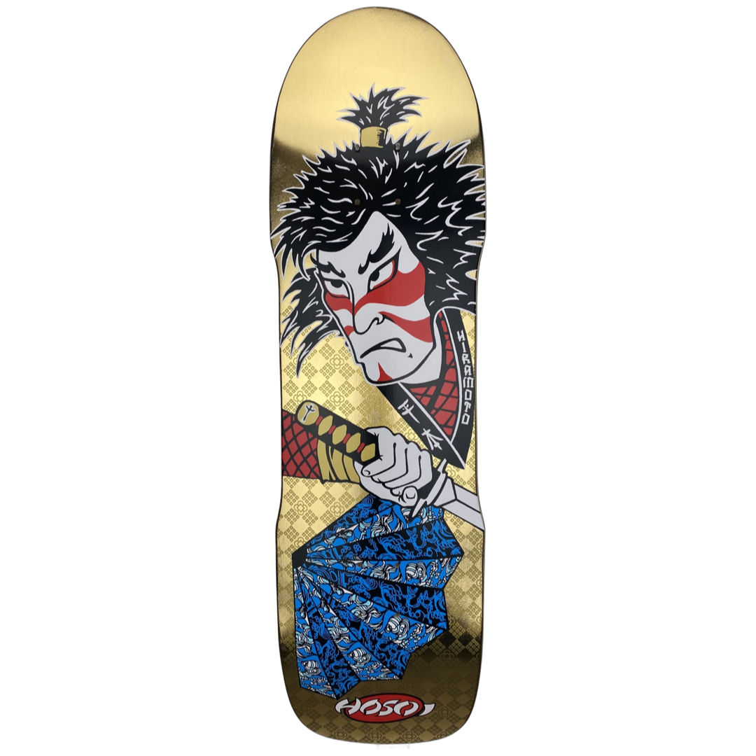Hosoi Skateboards- Lonny Hiramoto Samurai Deck 9"x32.5" - Gold
