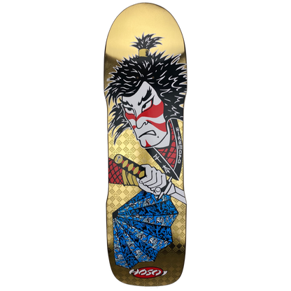 Hosoi Skateboards- Lonny Hiramoto Samurai Deck 9"x32.5" - Gold