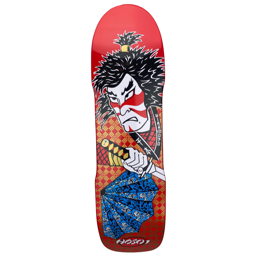 Hosoi Skateboards- Lonny Hiramoto Samurai Deck 9"x32.5" - Red