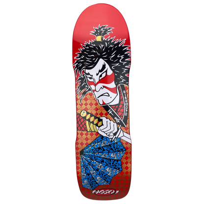 Hosoi Skateboards- Lonny Hiramoto Samurai Deck 9"x32.5" - Red