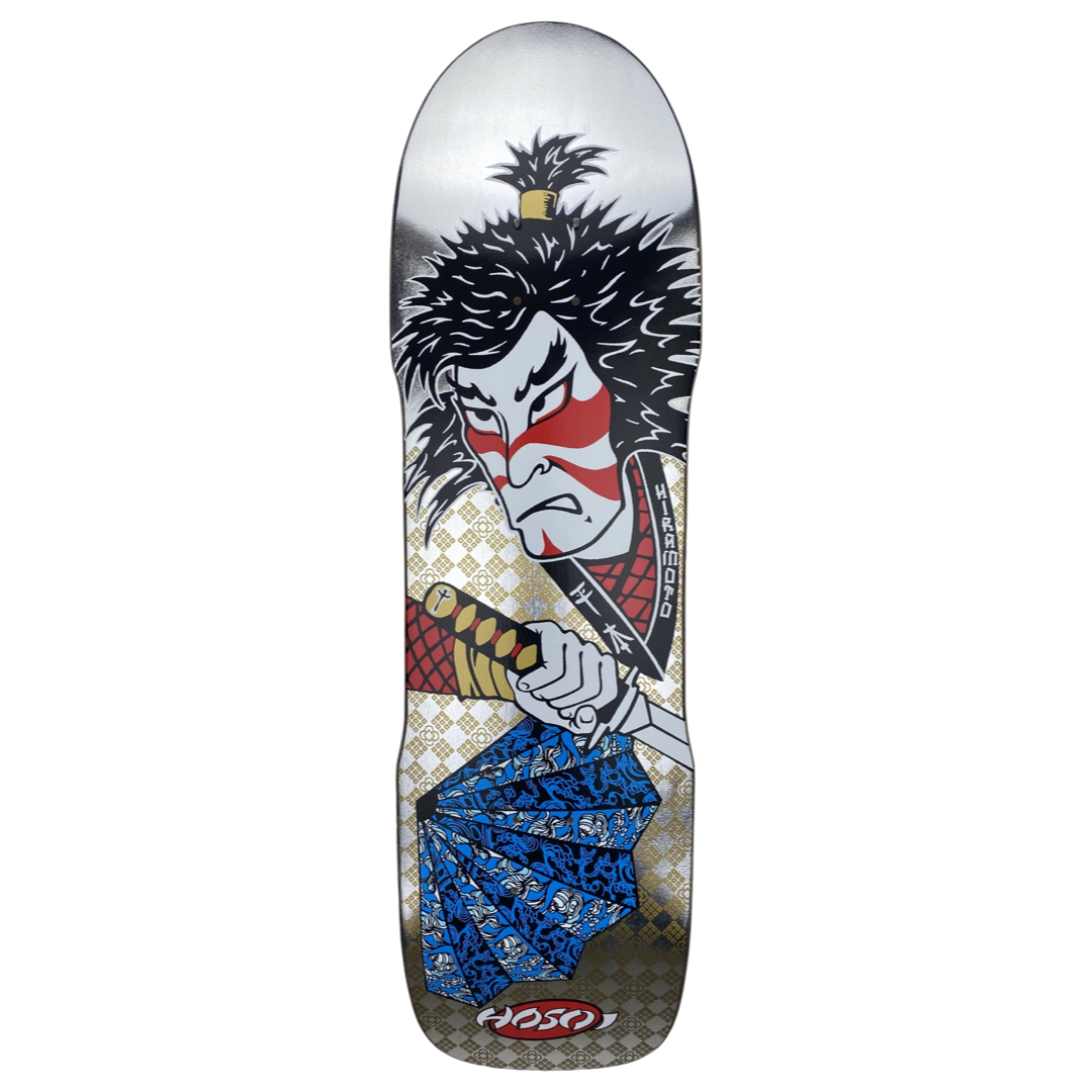 Hosoi Skateboards- Lonny Hiramoto Samurai Deck 9"x32.5" - Silver