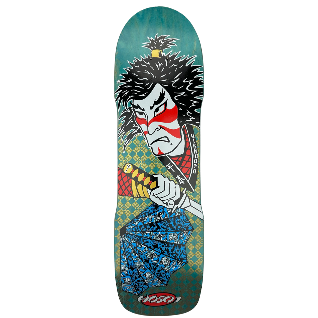 Hosoi Skateboards- Lonny Hiramoto Samurai Deck 9"x32.5" - Turquoise Stain
