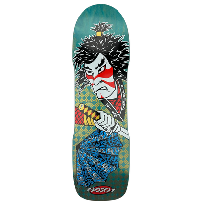 Hosoi Skateboards- Lonny Hiramoto Samurai Deck 9"x32.5" - Turquoise Stain