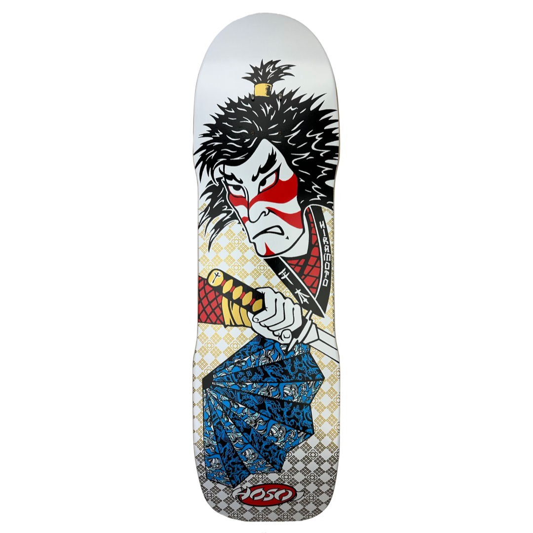 Hosoi Skateboards- Lonny Hiramoto Samurai Deck 9"x32.5" - White