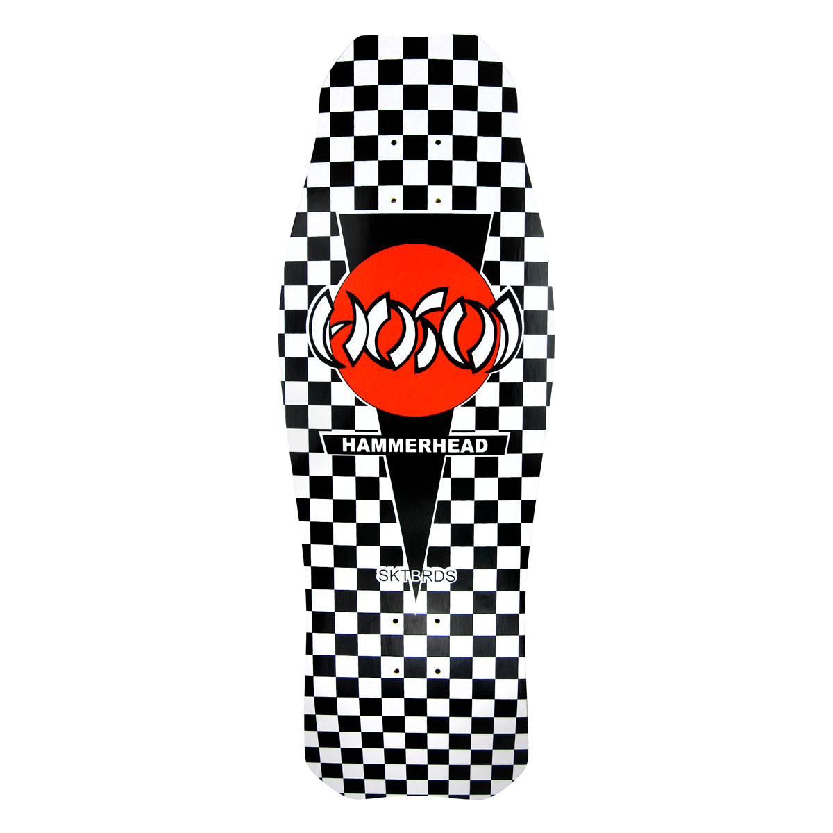 Hosoi Skateboards O.G. Hammerhead Checkerboard Deck– 10.5"x31" - Black