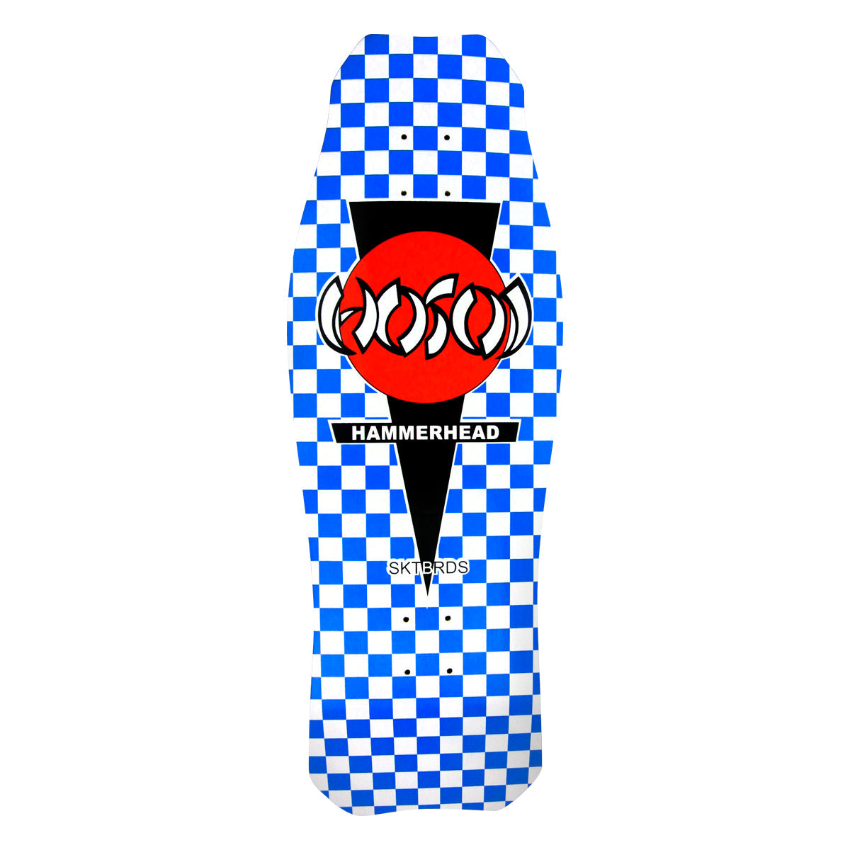 Hosoi Skateboards O.G. Hammerhead Checkerboard Deck– 10.5"x31" - Blue
