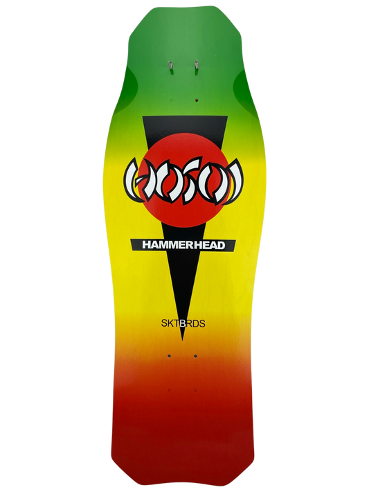 Hosoi Skateboards O.G. Hammerhead RASTA Deck– 10.5"X31" - Rasta