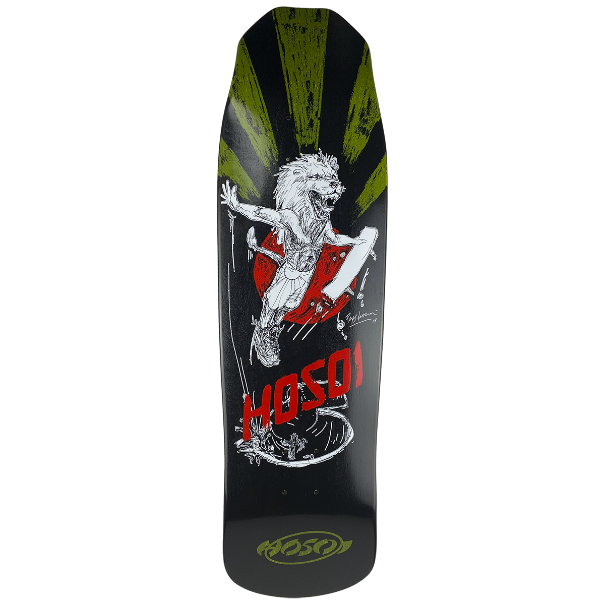Hosoi Skateboards Hosoi King Deck– 9"x32.25"6 - Black
