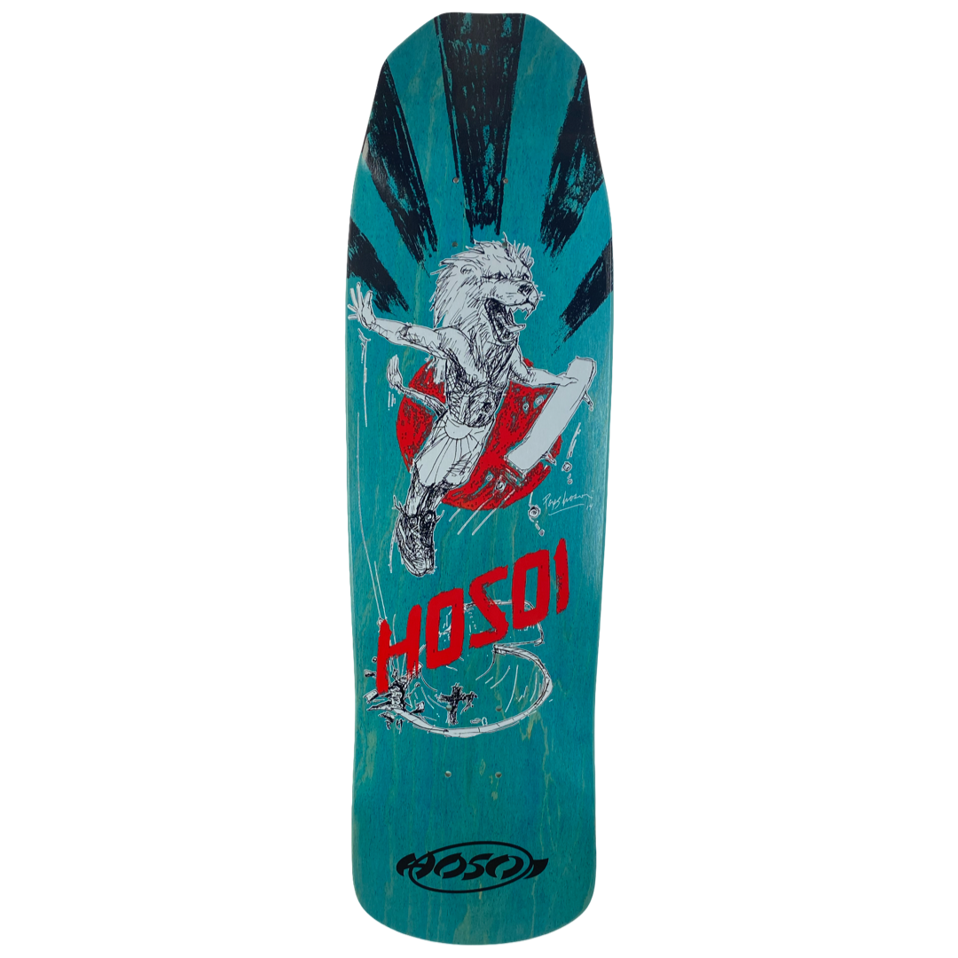 Hosoi Skateboards Hosoi King Deck– 9"x32.25"6 - Turquoise Stain