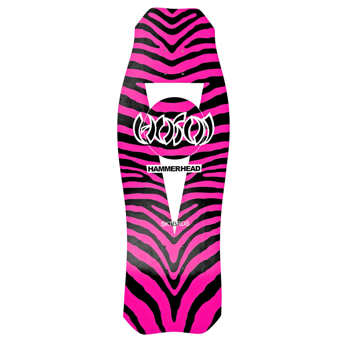 Hosoi Skateboards O.G. Zebra Hammerhead Deck– 10.5"x31" - Pink