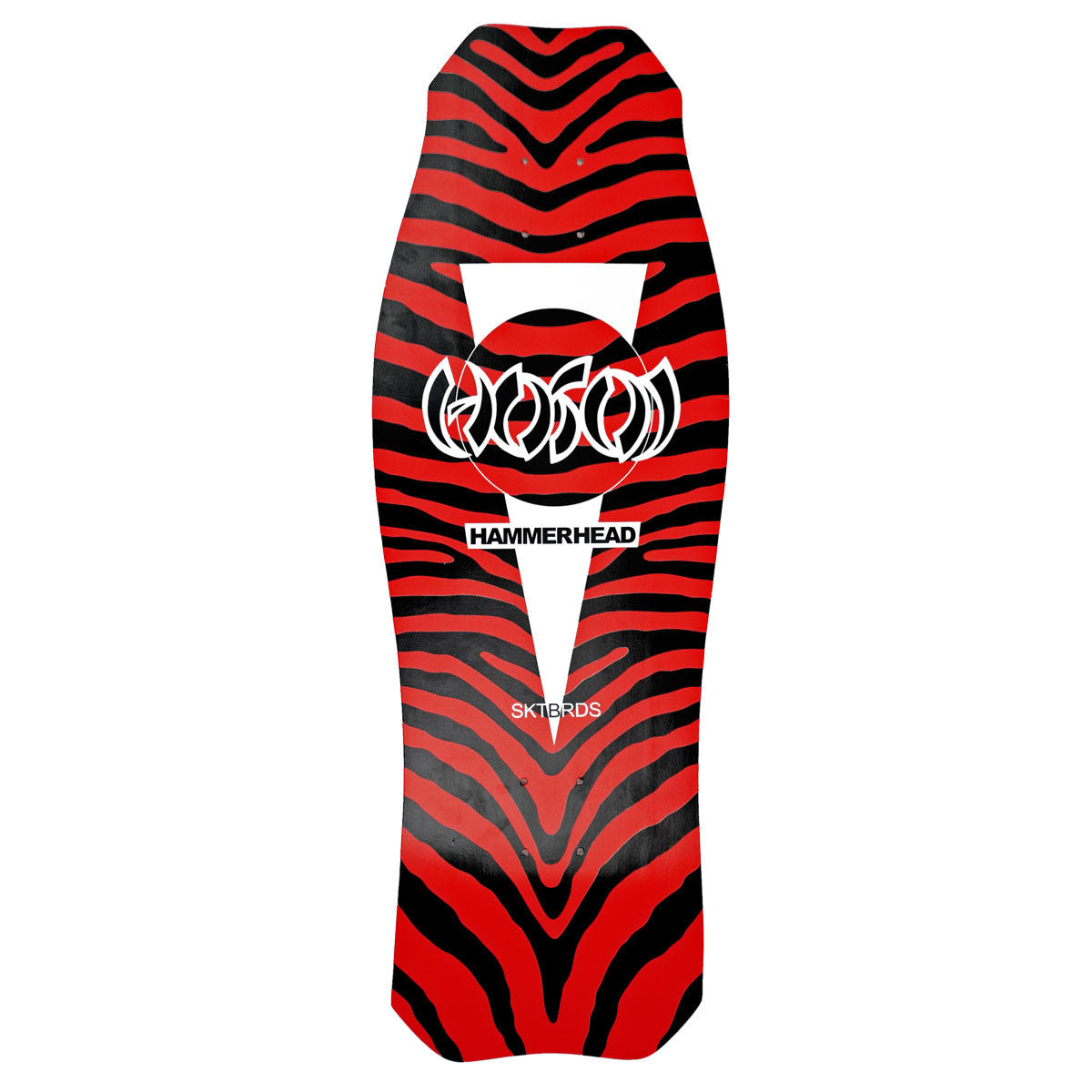 Hosoi Skateboards O.G. Zebra Hammerhead Deck– 10.5"x31" - Red