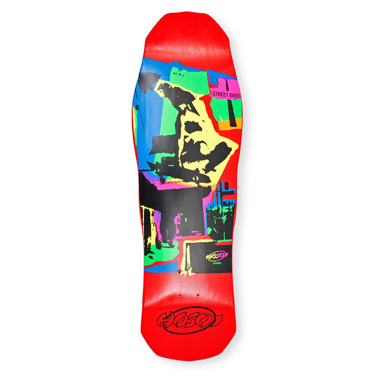 Hosoi Skateboards Pop Art 87 Deck (Large) – 10"x32.75" - Red