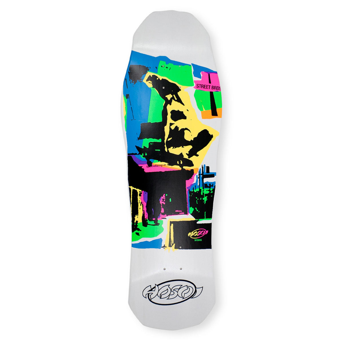 Hosoi Skateboards Pop Art 87 Deck (Large) – 10"x32.75" - White