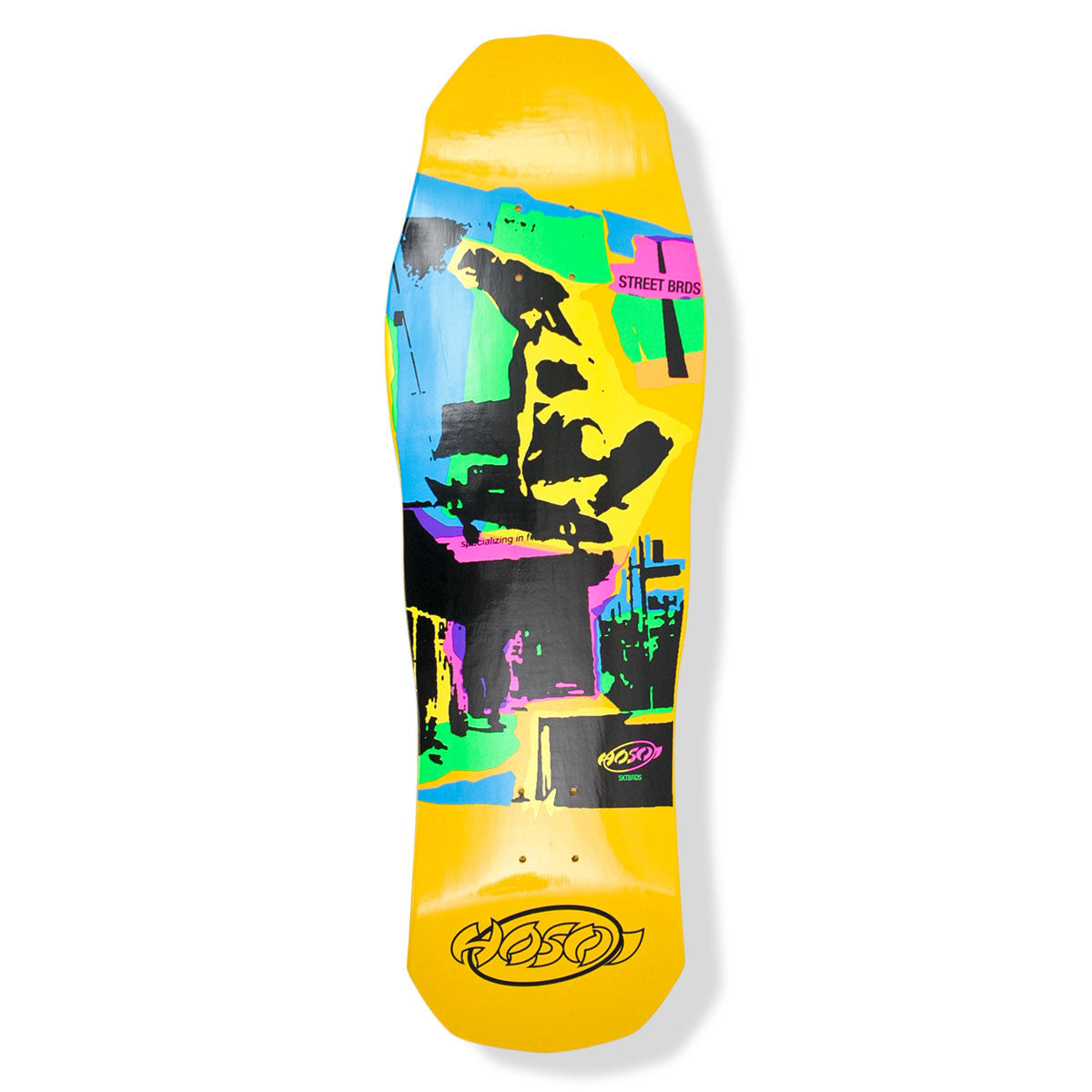 Hosoi Skateboards Pop Art 87 Deck (Large) – 10"x32.75" - Yellow