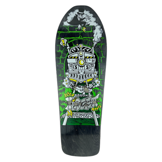 Schmitt Stix Allen Midgett Magic Train Deck-  9.5"x30.5" WB 15" Black Stain