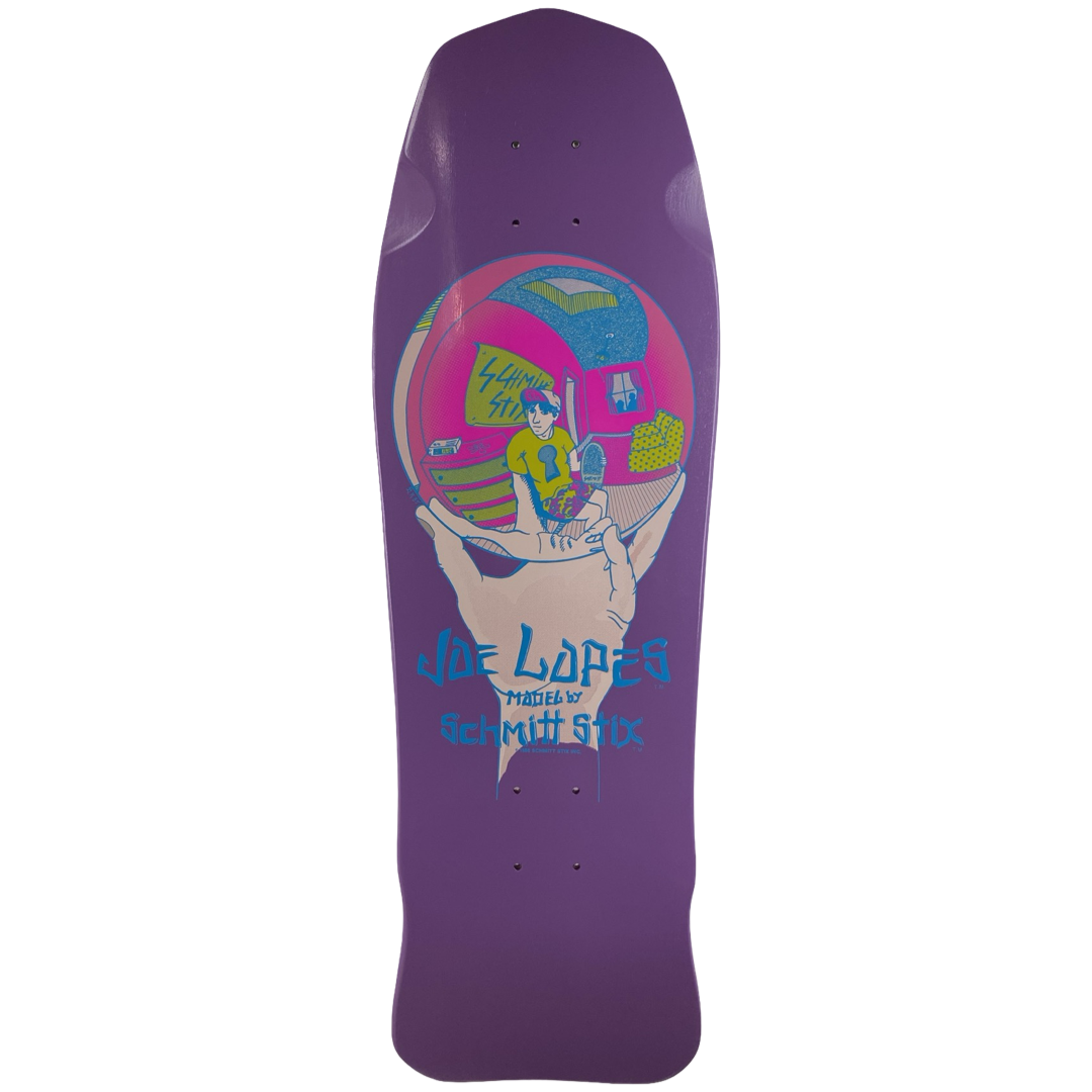 Schmitt Stix Joe Lopes Crystal Ball Deck- 9.875"x31" Purple Dip