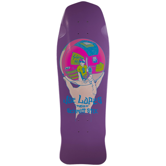 Schmitt Stix Joe Lopes Crystal Ball Deck- 9.875"x31" Purple Dip