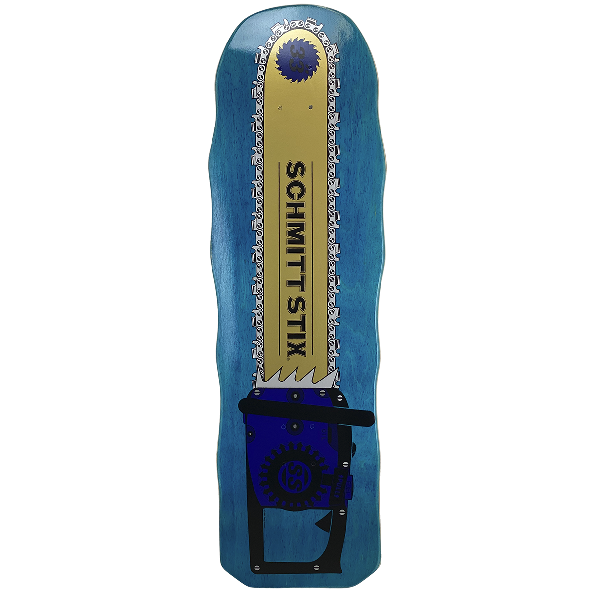 Schmitt Stix Chainsaw Deck- 10"x33" Blue Stain