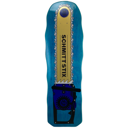 Schmitt Stix Chainsaw Deck- 10"x33" Blue Stain