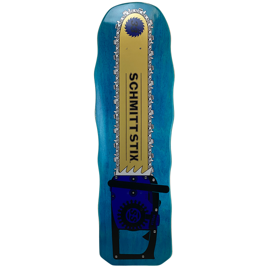 Schmitt Stix Chainsaw Deck- 10"x33" Blue Stain
