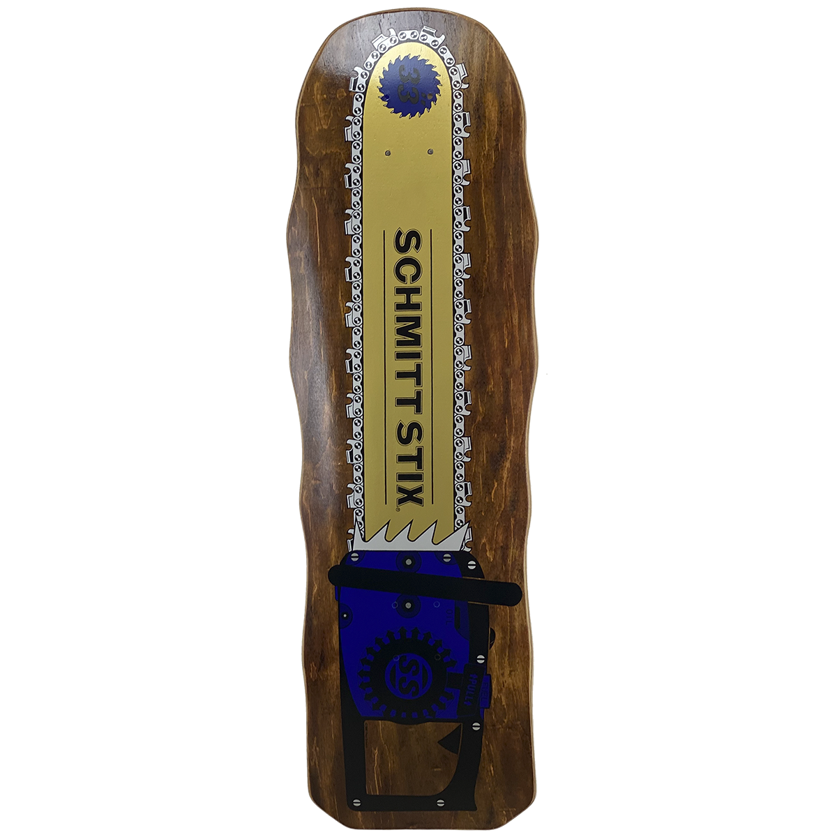 Schmitt Stix Chainsaw Deck- 10"x33" Brown Stain