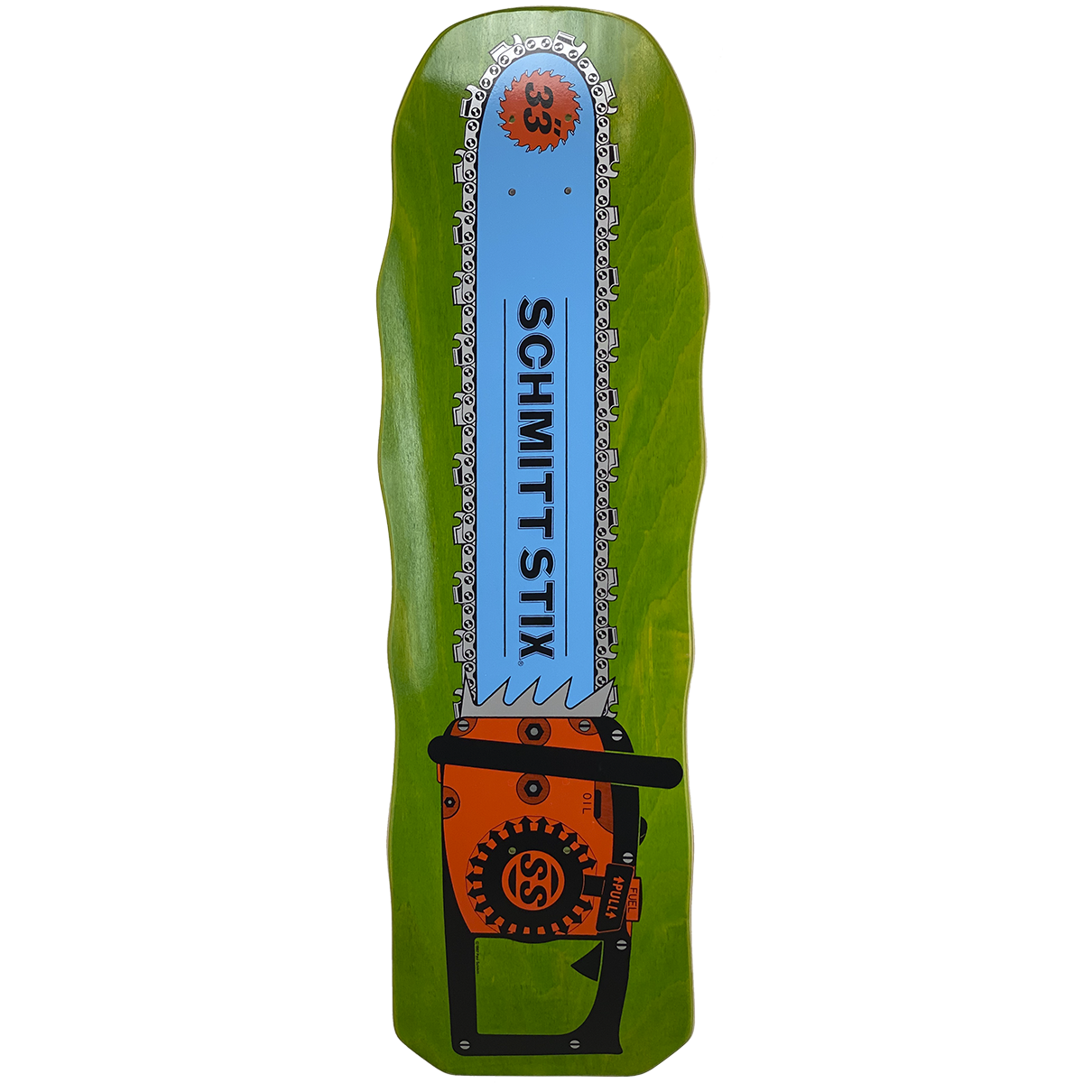 Schmitt Stix Chainsaw Deck- 10"x33" Lime Stain