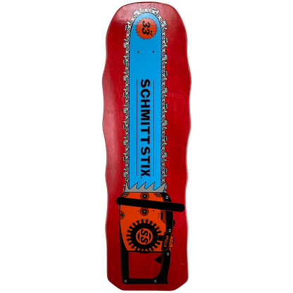 Schmitt Stix Chainsaw Deck- 10"x33" Red Stain