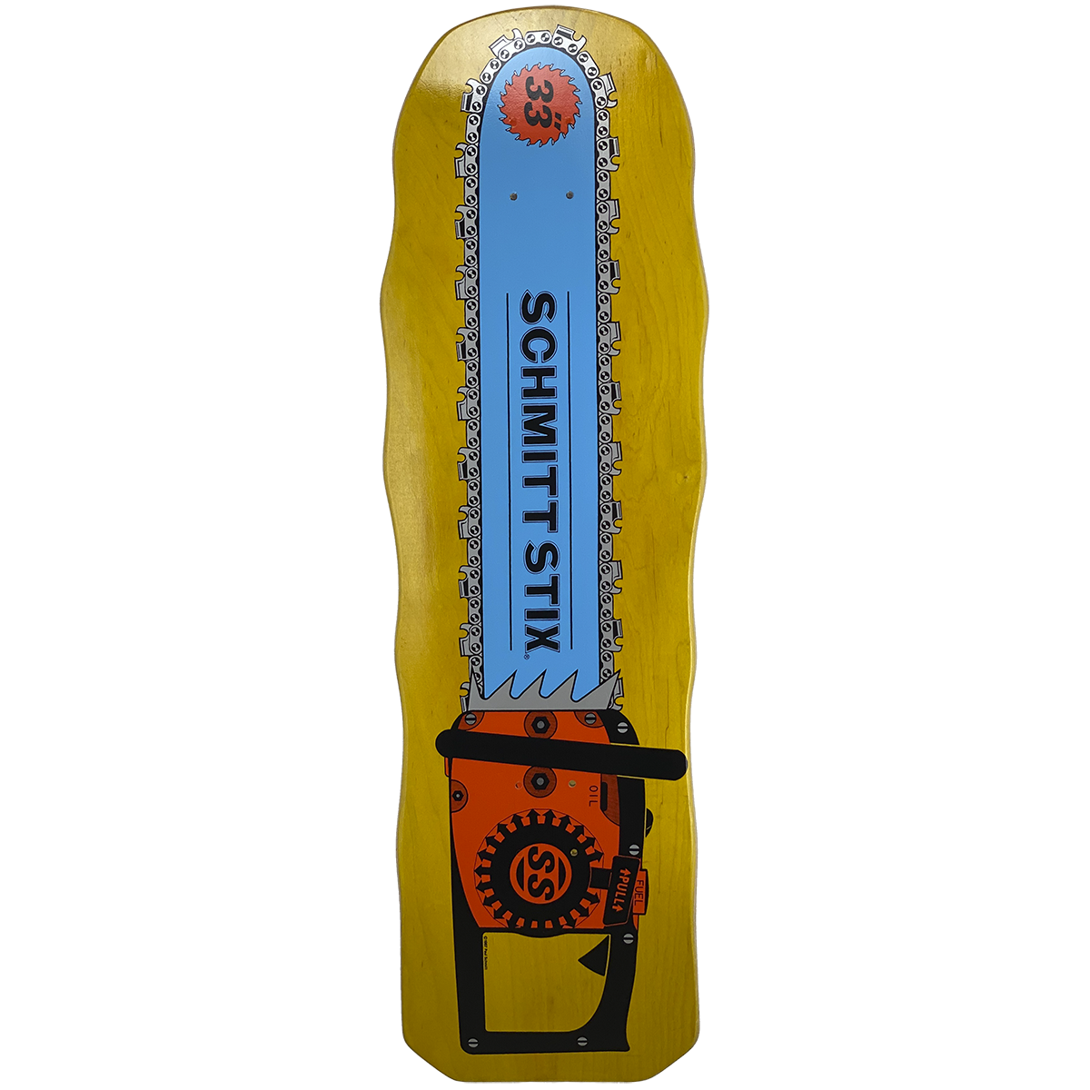 Schmitt Stix Chainsaw Deck- 10"x33" Yellow Stain
