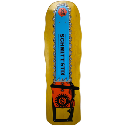 Schmitt Stix Chainsaw Deck- 10"x33" Yellow Stain
