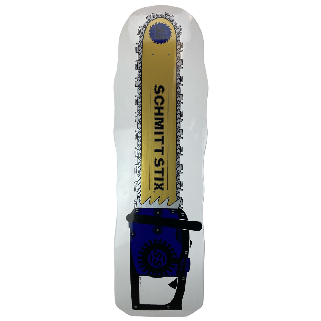 Schmitt Stix Chainsaw Deck- 10"x33" White Dip