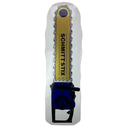 Schmitt Stix Chainsaw Deck- 10"x33" White Dip